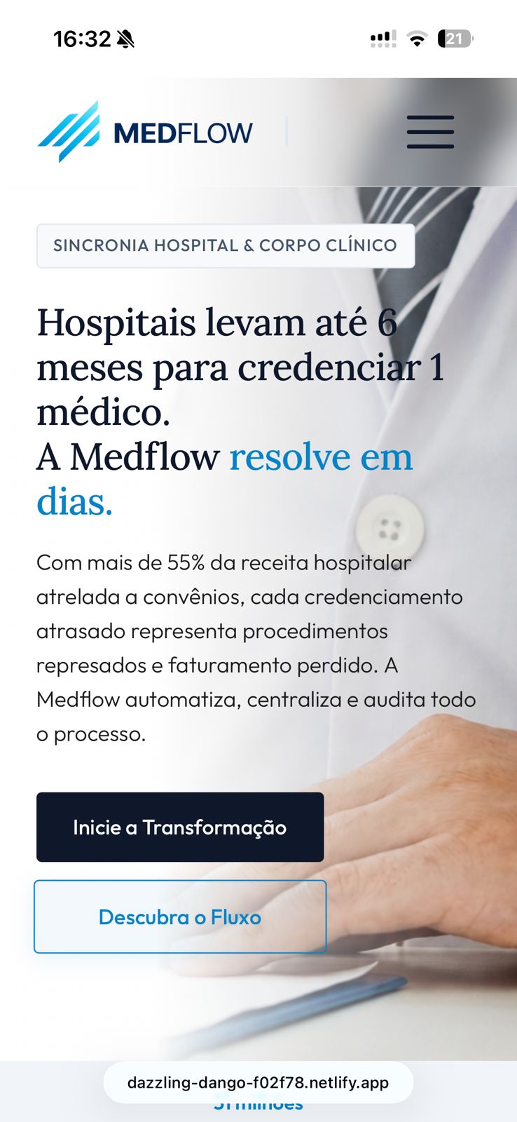 Medflow Hero Mobile