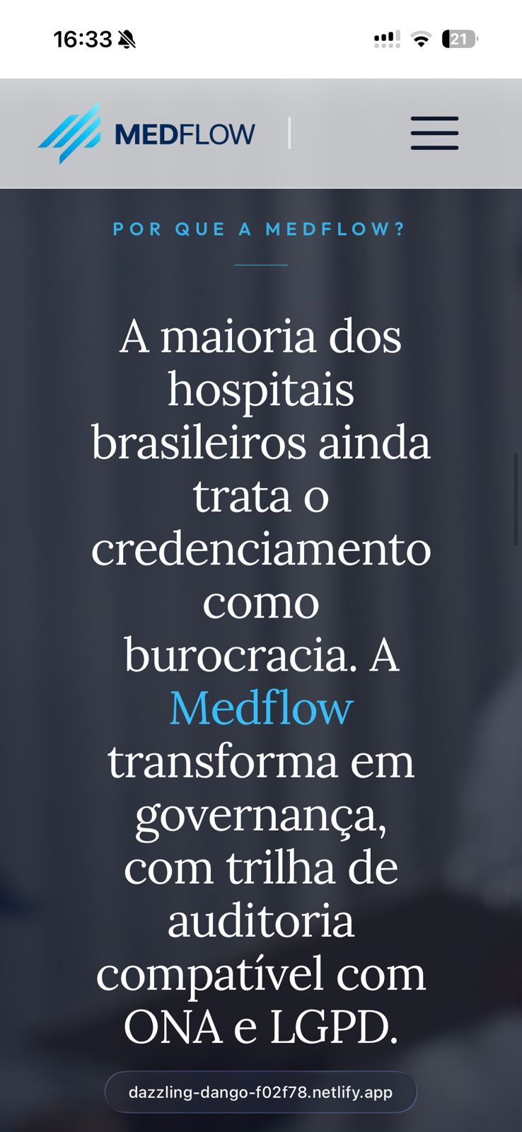 Medflow Mobile Screen 2