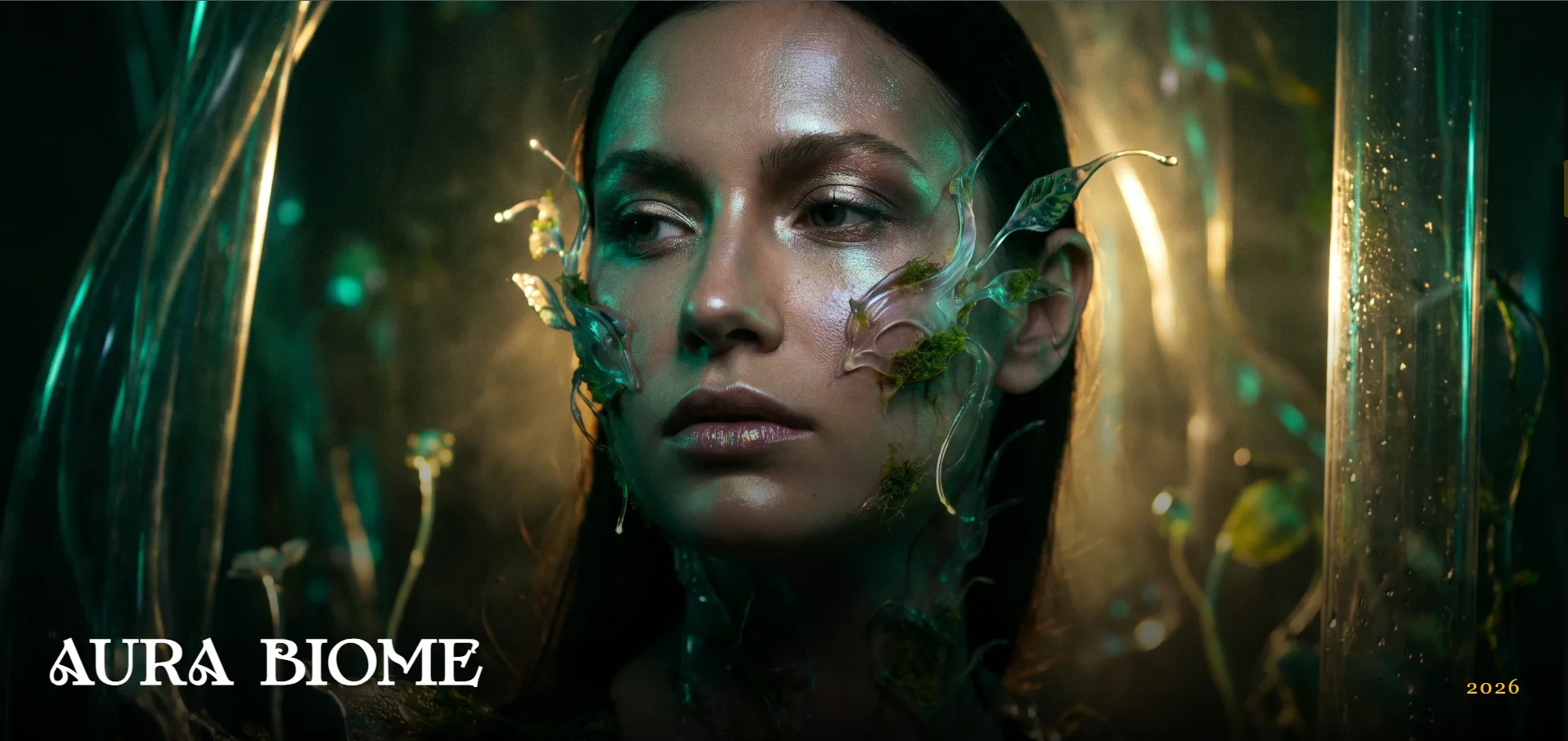 Ancestral Bloom — página de projeto Aura Biome em desktop